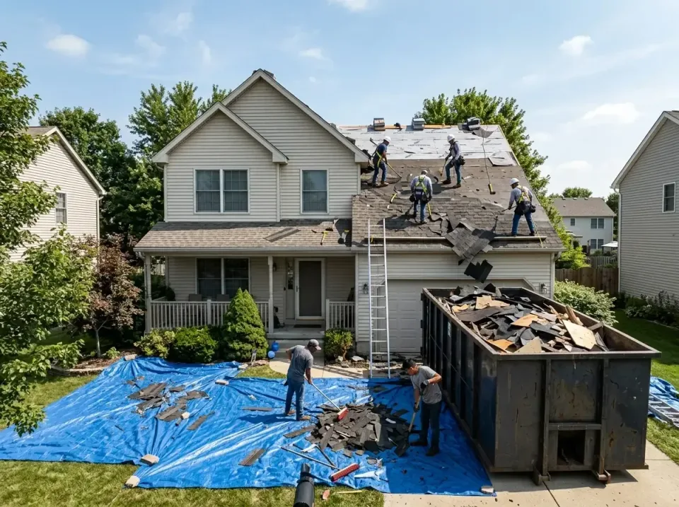 roof-replacement-debris-remova-004 — frequently asked questions, Cheapest Dumpster Rentals in Kokomo, IN